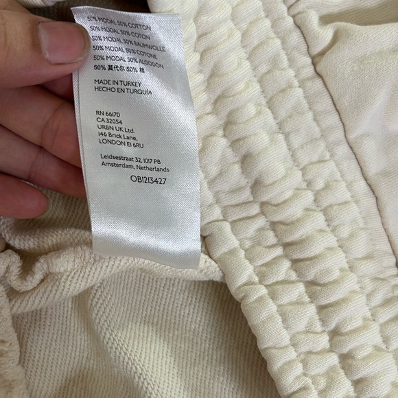 Free people cream straight leg drawstring sweater pants - Picture 7 of 9